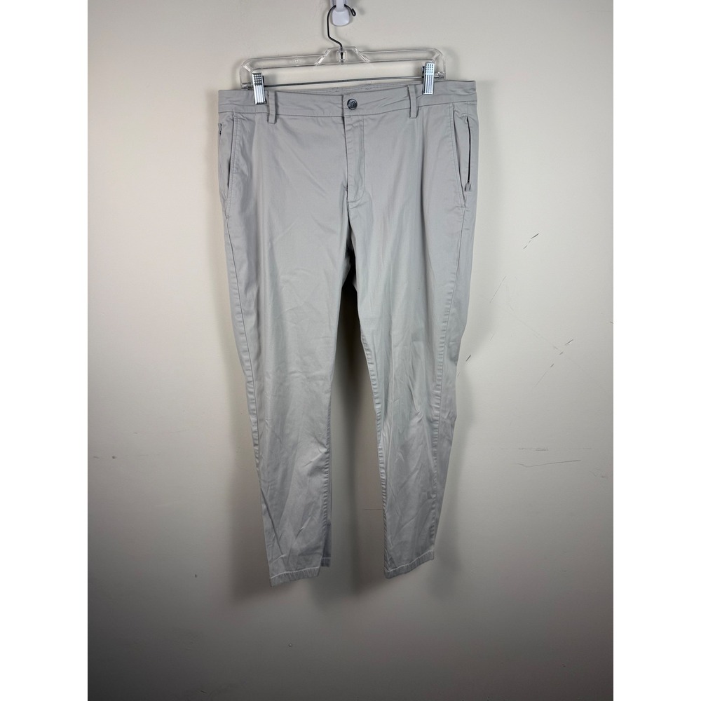 Birddogs Boomstick Mens 36x30 Lined Chino Pants Stone‎ Grey Cotton Blend Tapered